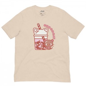 Hello Kitty Chococat Bubble Tea Tee Krém | CZ_HK85089