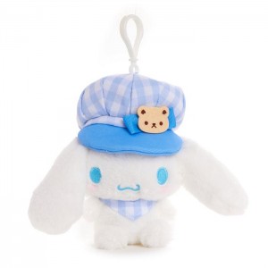 Hello Kitty Cinnamoroll Plush Mascot Clip (Gingham Cap Series) Bílé Blankyt | CZ_HK39575