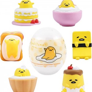 Hello Kitty Gudetama Capsule Squishies (Series 1) Žluté | CZ_HK29952