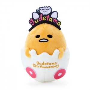 Hello Kitty Gudetama Plush Mascot Keychain (Gudetama Land Series) Žluté | CZ_HK74799