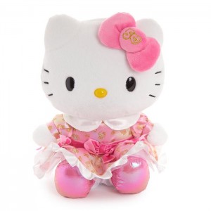 Hello Kitty Hello Kitty 50th Anniversary 2024 Limited Edition 15" Plush Růžové | CZ_HK79052