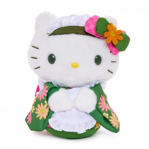 Hello Kitty Hello Kitty 6" Bean Doll Plush (Matcha Sweets Series) Červené Zelene | CZ_HK12245