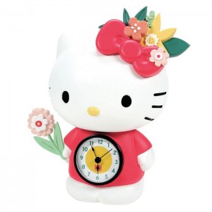 Hello Kitty Hello Kitty Blossoms Desk Clock Růžové | CZ_HK79245