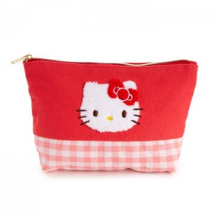 Hello Kitty Hello Kitty Chenille Gingham Zipper Červené | CZ_HK15576