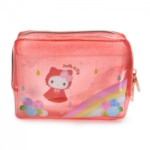 Hello Kitty Hello Kitty Glitter Zipper (Rainy Days Series) Červené | CZ_HK27253