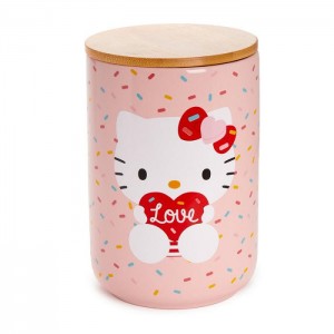 Hello Kitty Hello Kitty Holding Heart Ceramic Cookie Jar Růžové | CZ_HK33949