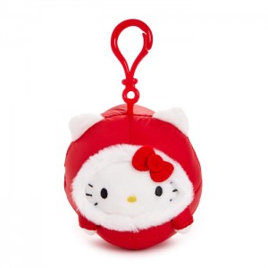 Hello Kitty Hello Kitty Mascot Clip (Winter Puffer Series) Červené | CZ_HK62346