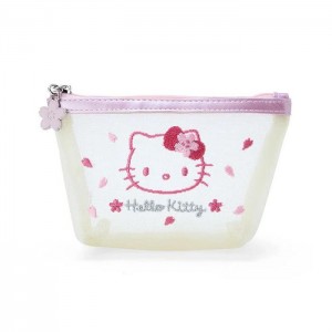 Hello Kitty Hello Kitty Mesh Zipper (Pink Sakura Series) Bílé | CZ_HK57035