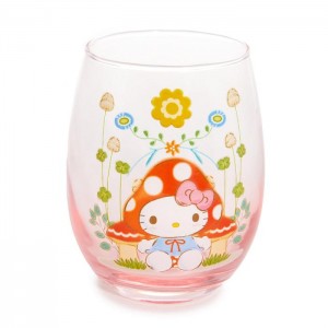 Hello Kitty Hello Kitty Mushroom Glass Tumbler Růžové | CZ_HK49616