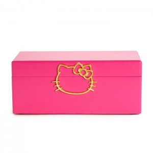 Hello Kitty Hello Kitty Pink Lacquered Jewelry Box Organizer Červené | CZ_HK43925