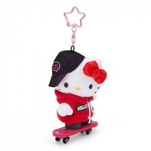 Hello Kitty Hello Kitty Plush Mascot Keychain (Sk8r Squad Series) Červené | CZ_HK87533