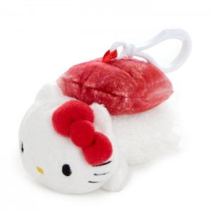 Hello Kitty Hello Kitty Sushi Mascot Clip (Tuna) Bílé Červené | CZ_HK99304