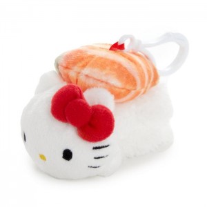 Hello Kitty Hello Kitty Sushi Mascot Clip (Salmon) Bílé Červené | CZ_HK35858