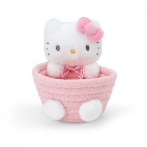 Hello Kitty Hello Kitty Woven Rope Storage Basket (Multi) Růžové | CZ_HK60353