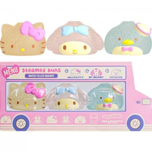 Hello Kitty Hello Kitty and Friends Steamed Bun Squishy 3-pc Gift Set Viacfarebný | CZ_HK68619