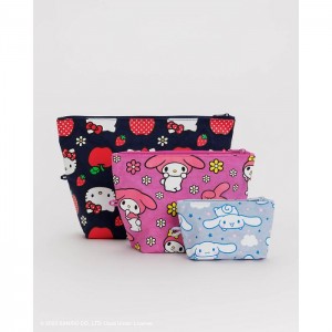 Hello Kitty Hello Kitty and Friends x Baggu Go Pouch Set Viacfarebný | CZ_HK33381