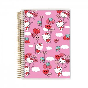 Hello Kitty Hello Kitty x Erin Condren Balloons A5 Coiled Notebook Růžové | CZ_HK94503