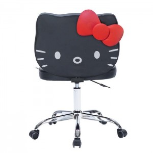 Hello Kitty Hello Kitty x Impressions Vanity Faux Leather Swivel Vanity Chair Černé | CZ_HK41198