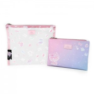 Hello Kitty Hello Kitty x Impressions Vanity 50th Anniv. Slim Pouch Set Růžové | CZ_HK86334