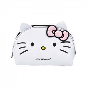 Hello Kitty Hello Kitty x The Crème Shop Dome Makeup Travel Pouch (Pink) Bílé | CZ_HK61274