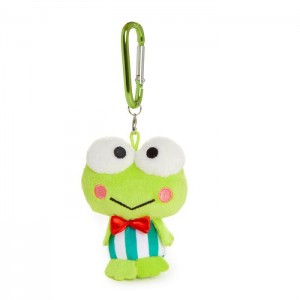 Hello Kitty Keroppi Plush Mascot Carabiner Zelene | CZ_HK75312