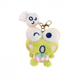 Hello Kitty Keroppi Plush Mascot Keychain (Teru Teru and Me Series) Zelene | CZ_HK52212