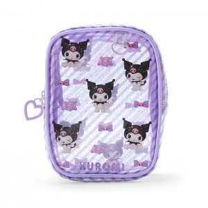 Hello Kitty Kuromi Clear Mini Zipper Fialové | CZ_HK32268