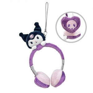 Hello Kitty Kuromi Plush Headphones Bag Charm Fialové Černé | CZ_HK78639