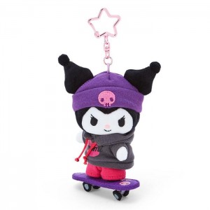 Hello Kitty Kuromi Plush Mascot Keychain (Sk8r Squad Series) Fialové Šedé | CZ_HK50503