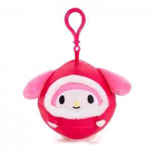 Hello Kitty My Melody Mascot Clip (Winter Puffer Series) Červené | CZ_HK34534