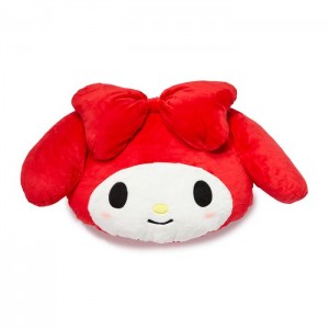 Hello Kitty My Melody Oversized Face Plush (Just Lounging Series) Červené | CZ_HK16258