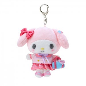 Hello Kitty My Melody Plush Mascot Keychain (Sanrio Academy Series) Růžové | CZ_HK57757