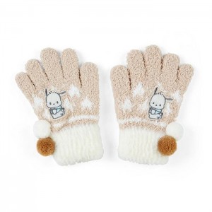 Hello Kitty Pochacco Kids Cozy Gloves Hnědé Bílé | CZ_HK12877