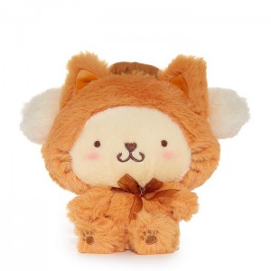 Hello Kitty Pompompurin 6" Kitten Mascot Plush Hnědé | CZ_HK59168