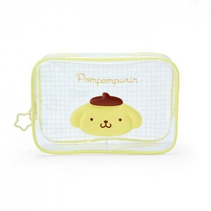 Hello Kitty Pompompurin Clear Grid Zipper Žluté | CZ_HK69118