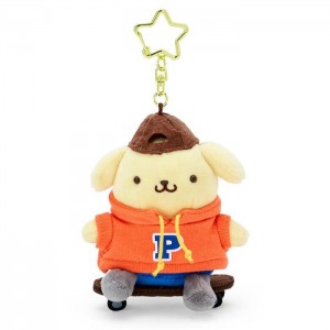 Hello Kitty Pompompurin Plush Mascot Keychain (Sk8r Squad Series) Žluté Oranžové | CZ_HK59241