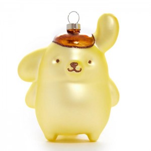 Hello Kitty Pompompurin x Kat + Annie Glass Ornament Zlaté | CZ_HK31352