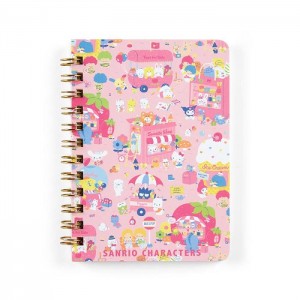 Hello Kitty Sanrio Characters Compact Ruled Notebook Růžové | CZ_HK32888