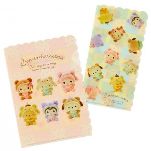 Hello Kitty Sanrio Characters File Folder Set (Baby Bear Series) Žluté | CZ_HK42126