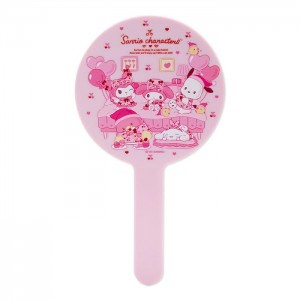 Hello Kitty Sanrio Characters Hand Mirror (Staycation Series) Růžové | CZ_HK38721