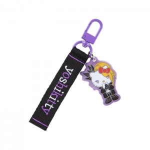 Hello Kitty Yoshikitty Logo Keychain (Sanrio Character Award Series) Černé | CZ_HK88757