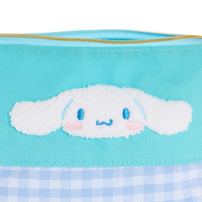 Hello Kitty Cinnamoroll Chenille Gingham Zipper Blankyt | CZ_HK71820