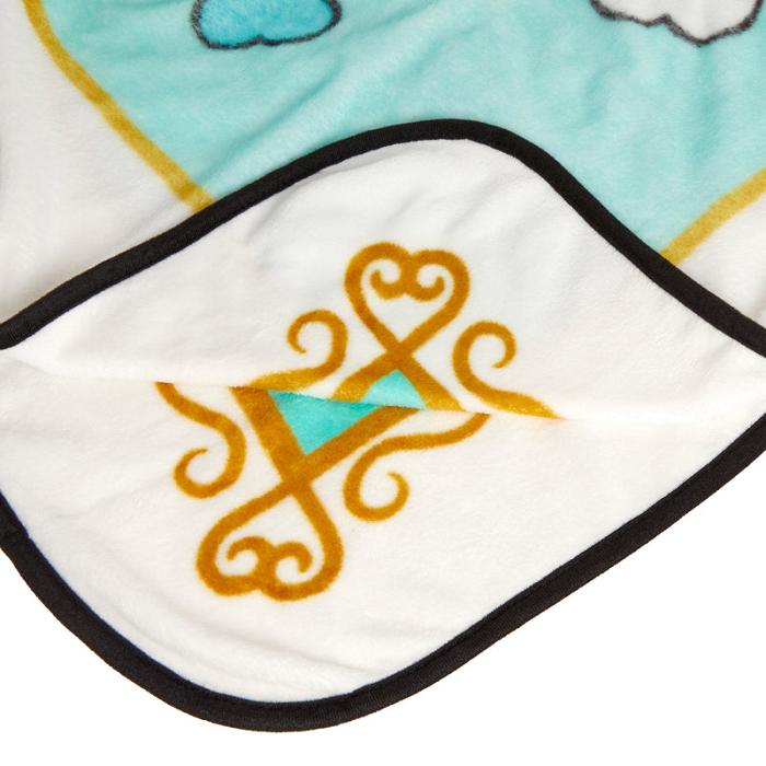 Hello Kitty Cinnamoroll Magic Wand Throw Blanket Zelene | CZ_HK38173