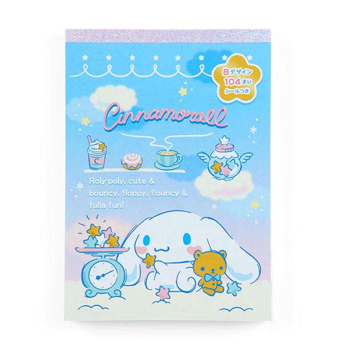 Hello Kitty Cinnamoroll Memo Pad & Sticker Set Blankyt | CZ_HK39644