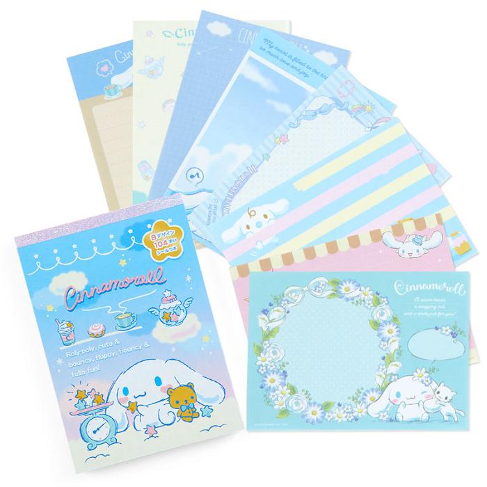 Hello Kitty Cinnamoroll Memo Pad & Sticker Set Blankyt | CZ_HK39644