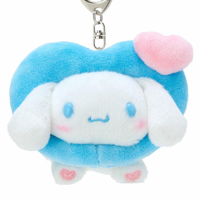 Hello Kitty Cinnamoroll Plush Mascot Keychain (Big Heart Series) Blankyt | CZ_HK33268