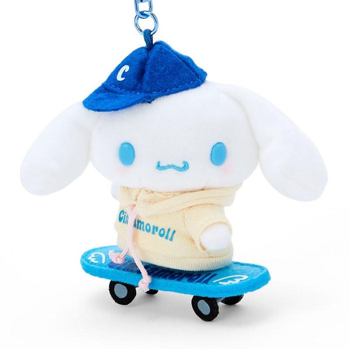 Hello Kitty Cinnamoroll Plush Mascot Keychain (Sk8r Squad Series) Bílé Blankyt | CZ_HK74851