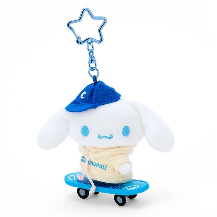 Hello Kitty Cinnamoroll Plush Mascot Keychain (Sk8r Squad Series) Bílé Blankyt | CZ_HK74851