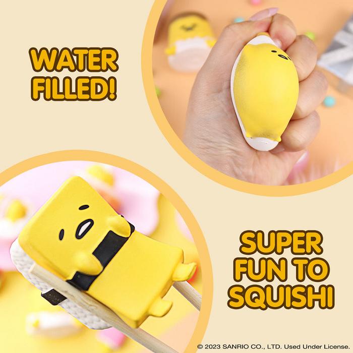 Hello Kitty Gudetama Capsule Squishies (Series 1) Žluté | CZ_HK29952