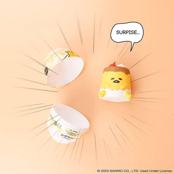 Hello Kitty Gudetama Capsule Squishies (Series 1) Žluté | CZ_HK29952